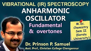 Vibrational spectrum of anharmonic oscillator  Fundamental and overtones  MSc Chemistry Sem 2 [upl. by Dellora770]