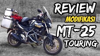 REVIEW MODIFIKASI YAMAHA MT25  Adventure Touring [upl. by Aufa]