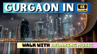 I ❤️ Gurgaon Night Walk  Subhash Chowk Walking Tour 4K [upl. by Naihtsirc]