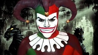 Jester  Clown  Makeup Tutorial quotJustice Leaguequot [upl. by Ellehsat]