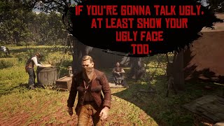 The Gangs Reaction to Arthur Antagonizing Them While Wearing a Bandana  RDR2 [upl. by Akimihs]