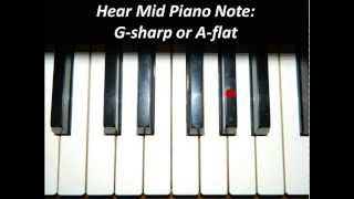 Hear Piano Note  Mid G Sharp or A Flat [upl. by Mcquade565]