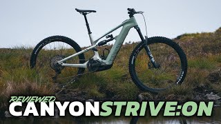 The Fastest EEnduro Bike Canyon StriveON Review [upl. by Nidroj687]