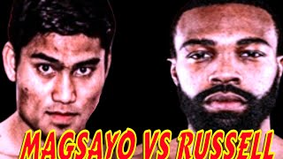 MAGSAYO VS RUSSELL HIGHLIGHTS magsayo [upl. by Von]