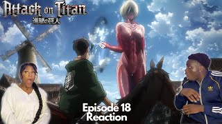 THE FEMALE TITAN IS EVIL ANIME HATER REACTS TO ATTACK ON TITAN SEASON 1 EPISODE 18 REACTION [upl. by Henrie665]