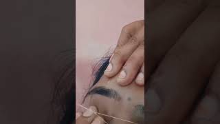 Eyebrow Threading  Eyebrow Tharding Tutorial [upl. by Annad]