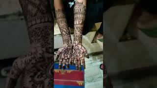 Easy bidal mehandi design 🌠👌🏻 [upl. by Geanine]