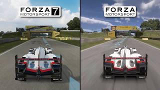 2017 2 Porsche Team 919 Hybrid At Road America  FM7 Vs FM8  Side By Side Comparison [upl. by Merceer]