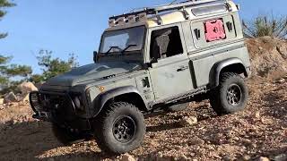 110 Scale RC  Custom hard body DefenderD90 KAHN Offroad Driving 27 [upl. by Carlson]