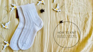 How to knit Basic unisex socks on Magic Loop My first video with voice  Tutorial by CozySocksStore [upl. by Leahcim883]