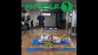 Improve Your Golf Mobility with the Open Book Stretch 🏌️‍♂️ golfexercises mobility golffitness [upl. by Tina]