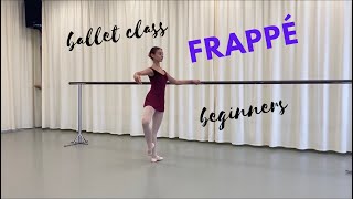 httpswwwprimaballetclasscom Frappé  Bar  Beginners [upl. by Essenaj]