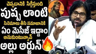 Pawan Kalyan Shocking Comments On Allu Arjun Pushpa Movie After Meeting With Karnataka CM  MP [upl. by Eillor546]