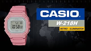 Reloj Casio Retro W218HC4A2VDF Para mujer Color rosa [upl. by Ney182]