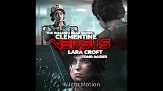 Clementine vs Lara Croft [upl. by Margeaux]