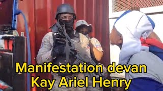 Manifestation devan kay Ariel 🔥🗡️😳polis yo pavle pèp la antre [upl. by Durand]