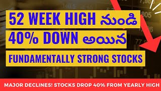 Stocks Plunge Down 40 from 52Week Highs [upl. by Ennove]