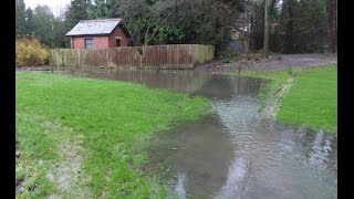 flood from Riding Mill eject pumping station Northumbrian Water 2016 [upl. by Avitzur]