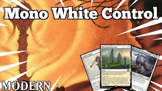 NO TURNS FOR YOU Combo  Mono White Control  Modern  MTGO [upl. by Akinert]