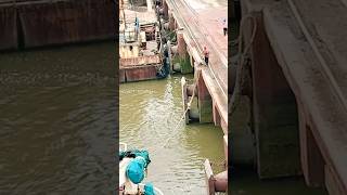 Mooring rope cast off vessel ship youtubeshorts [upl. by Nyladam]