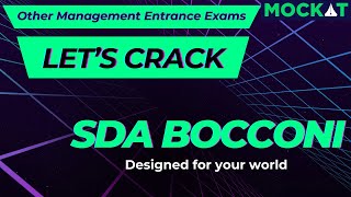 SDA Bocconi  Bocconi Test  Other Management Entrance Exam  Mockat [upl. by Haile568]