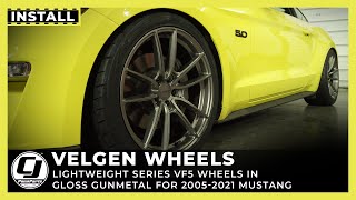 20052022 Mustang Install  Velgen Wheels Lightweight Series VF5 [upl. by Soracco]