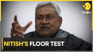 India Bihars Nitish Kumar to face floor test tomorrow JDU issues whip to MLAs  WION [upl. by Adnola]