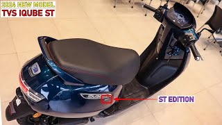 Finally 2024 New model TVS iqube ST Electric Scooter Detailed Review  New Features  On road price [upl. by Lipsey]