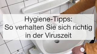 HygieneTipps So verhalten Sie sich richtig in der Viruszeit [upl. by Akyre]