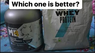 MYPROTEIN VS MUSCLEBLAZE which one is BETTER [upl. by Airahs889]