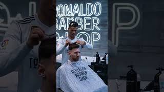 Ronaldo cut Messis hair Messi gets revenge [upl. by Hacceber]