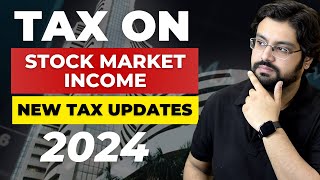 Tax on Stock Market Income 2024  Taxes on Delivery Mutual Funds Trading and FampO Income Explained [upl. by Eugaet747]