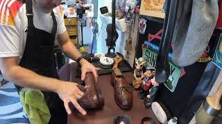 ASMR SHOE SHINE  JASON DORNSTAR 2024  BOB ROSS OF SHOE SHINE [upl. by Ettegroeg]