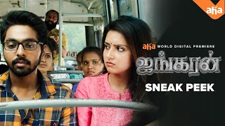 Ayngaran  The Bus Ticket scene  GV Prakash Mahima Nambiar  Streaming now on aha Tamil [upl. by Sedecram]