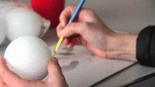 How to Paint a Styrofoam Earth Globe  Fun amp Decorative Crafts [upl. by Cele]