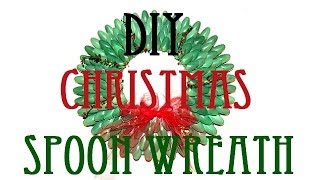 DIY SPOON WREATH  CHRISTMAS DECORATION [upl. by Audres]