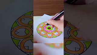 Pintando mandalas para relajarme shorts sonidosrelajantes asmr satisfying relaxing [upl. by Hahcim]