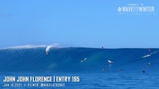 John John Florence at an Outer Reef Jan 16 2021  Wave 1 [upl. by Iggam126]