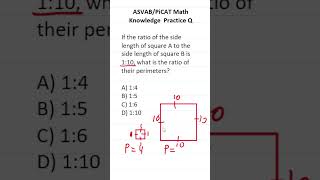 ASVABPiCAT Math Knowledge Practice Test Q Ratios amp Perimeter acetheasvab with grammarhero afqt [upl. by Octavian]