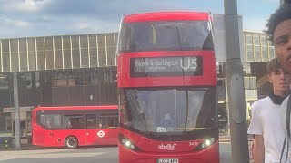 Shabby FRV  TFL Bus Route U5 Uxbridge  Hayes amp Harlington  Enviro 400 EV City  Abellio [upl. by Illene]