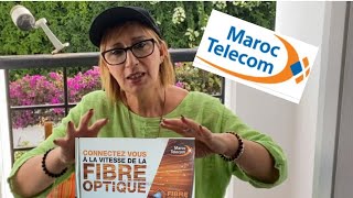 MAROC INSTALLATION DE MA FIBRE OPTIQUE MAROC TELECOM [upl. by Aitnis]