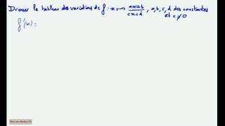 1ère S Comment étudier les variations dune fraction rationnelle [upl. by Johppa]