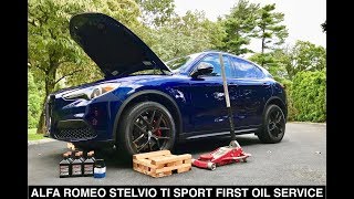 ALFA ROMEO Stelvio Ti Sport First Oil Change  Auto Fanatic [upl. by Hallerson945]