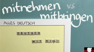 AllesDeutsch다독일어mitnehmen vs mitbringen A2B1 [upl. by Dihsar]