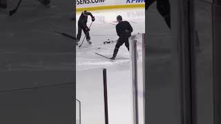 Brady Tkachuk working on his hands [upl. by Israel]