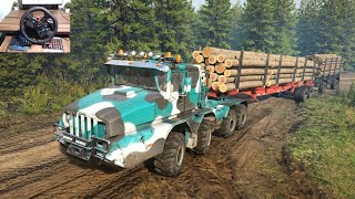 SnowRunner  KOLOB 74941 Truck Logs Delver Challange in Adventure OffRoad  Logitech g29  446 [upl. by Arral]