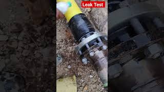 Gas Pipeline Leak Test Gas pipeline TF fitting MDPE Leak Test Flange testing Steel to MDPE [upl. by Damalus510]