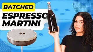 Easy Espresso Martini Batch Recipe  Perfect Party Cocktail Tutorial [upl. by Ennovy67]