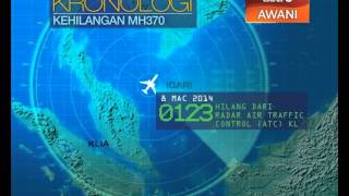 Kronologi insiden kehilangan MH370 [upl. by Aronle]