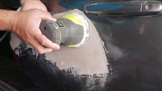 Reparar el golpe de un auto masilla lija primer Hazlo tu mismo DIY [upl. by Baptist637]